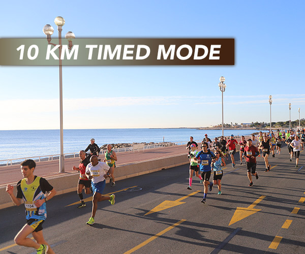 10 km timed mode